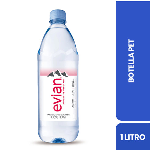 AGUA MINERAL EVIAN 1000ML PET